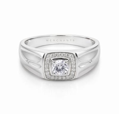 Merchant9 Cincin Perak Sinar Batu Putih 3358