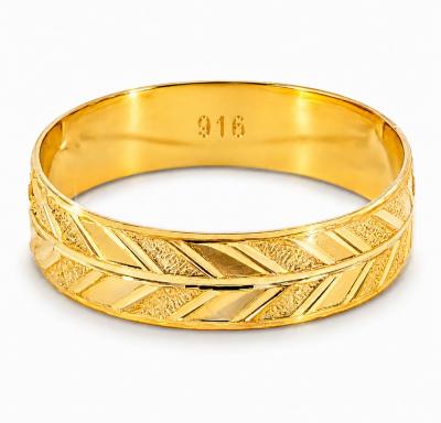 Merchant9 Cincin Emas Belah Rotan Arrow Pasir L:0.5CM