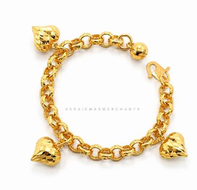 Merchant9 Rantai Tangan Kendi Dimensi Gantung Love L:0.5CM