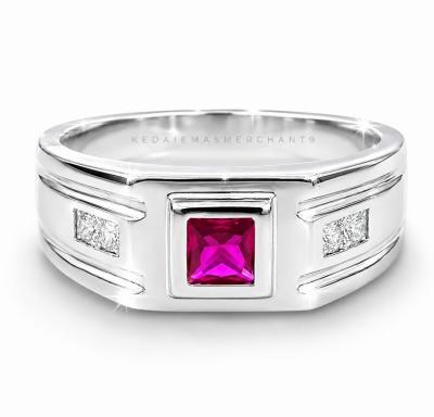 Merchant9 Cincin Perak Batu Merah 3389