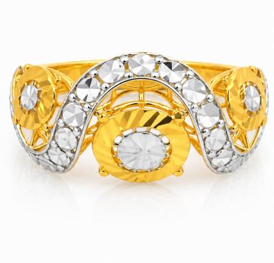 Merchant9 Cincin Emas Wave Orbit Diamond Cut L:1.1CM