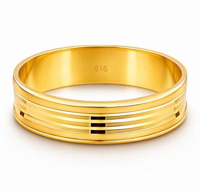 Merchant9 Cincin Emas Belah Rotan Line Matte