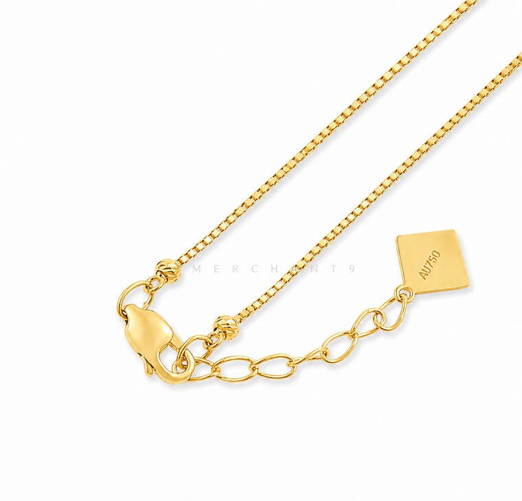 Merchant9 Rantai Leher THURAYA Box Chain Candy Rhombus Dimensi 2C