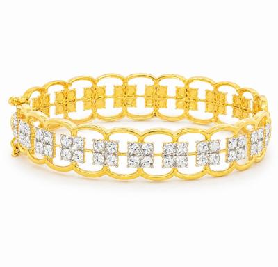 Merchant9 Gelang Oval Cube Diamond Cut L:1.2CM