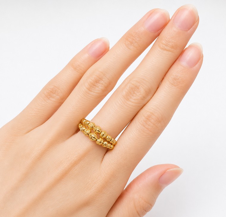 Merchant9 Cincin Emas Boba Dimensi 2L L:0.75CM