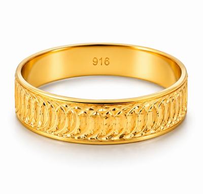 Merchant9 Cincin Emas Belah Rotan Snake Skin L:0.45CM