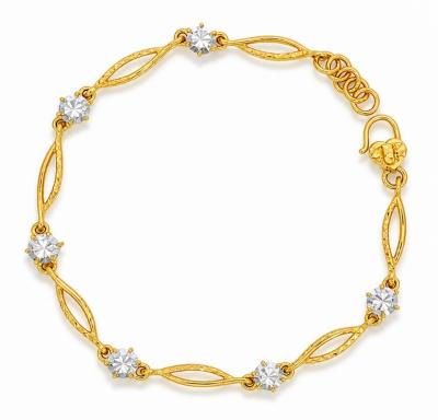 Merchant9 Rantai Tangan Wave Louise Diamond Cut 2C L:0.5CM