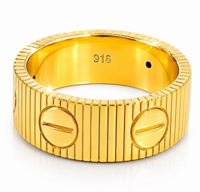 Merchant9 Cincin Emas Ctier Monte L:0.7CM (HARD GOLD- Super Hollow)