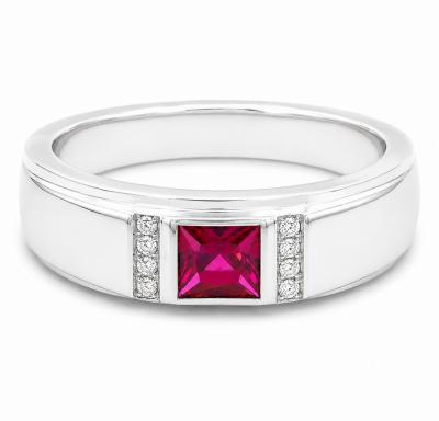 Merchant9 Cincin Perak Batu Merah 3564