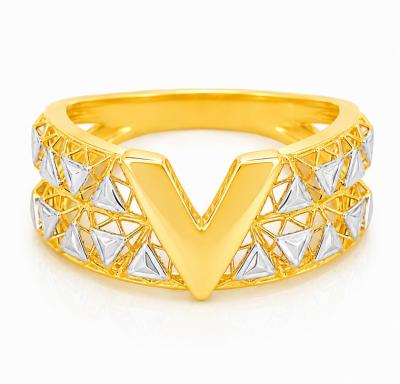 Merchant9 Cincin Emas V Triangle 2C L:0.9CM