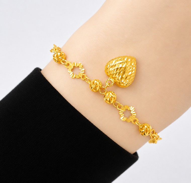 Merchant9 Rantai Tangan Choker Polo Candy Kerawang Love L:0.3CM