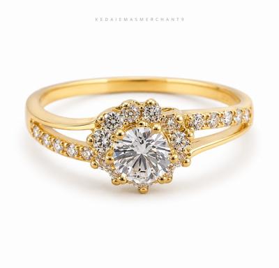 Merchant9 Cincin Emas Permata 916 6638 bunga