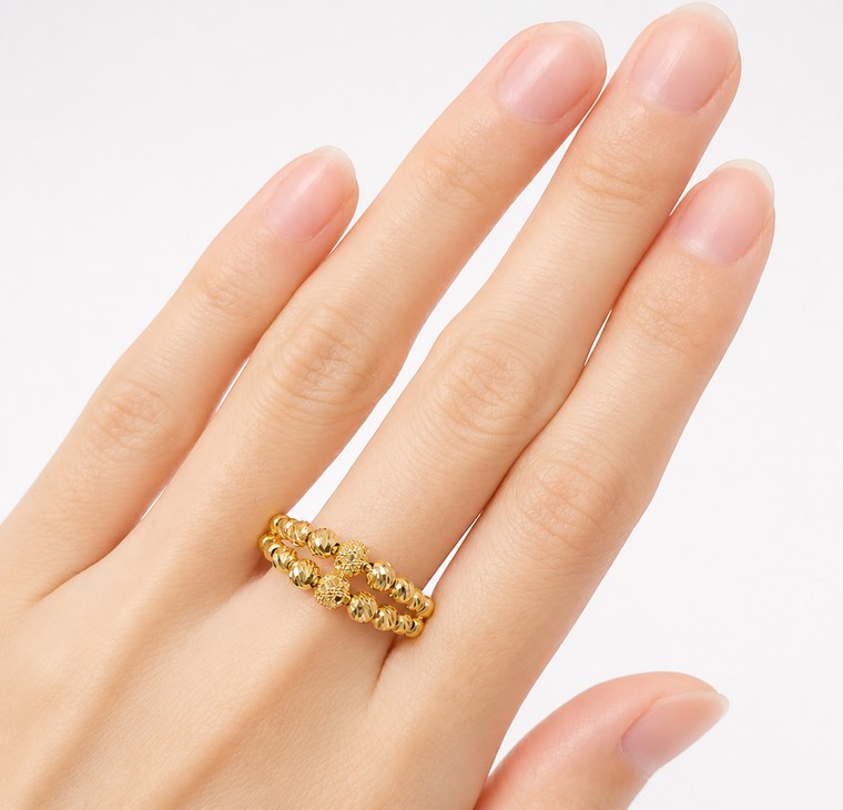 Merchant9 Cincin Emas Boba Dimensi 2L L:0.8CM