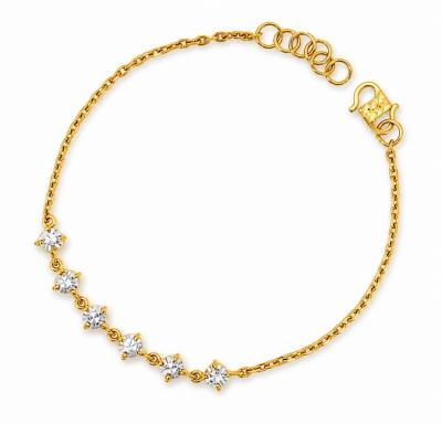 Merchant9 Rantai Tangan LAYLA Choker Sauh Diamond Cut 2C L:0.5CM