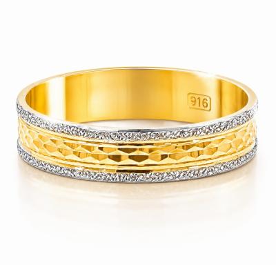 Merchant9 Cincin Emas Belah Rotan Bli Pasir Chrome L:0.4CM