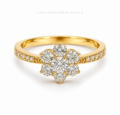 Merchant9 Cincin Emas Permata Cera 9072 Bunga