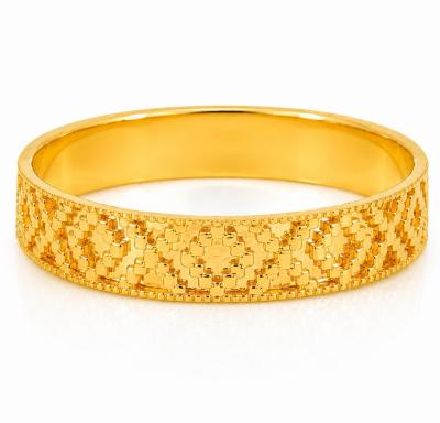 Merchant9 Cincin Emas Belah Rotan Ketupat L:0.4CM