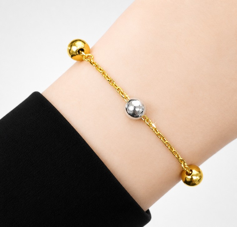 Merchant9 Rantai Tangan Sauh Pearl 2C L:0.6CM