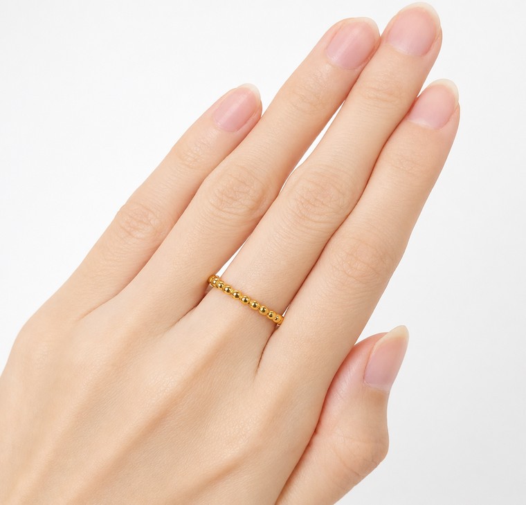 Merchant9 Cincin Emas Boba Minimalist L:0.2CM