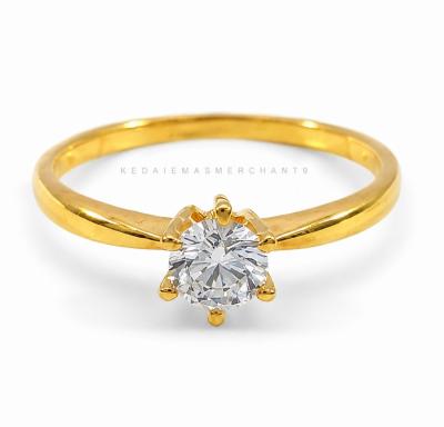 Merchant9 Cincin Emas Permata 6052 Solitaire