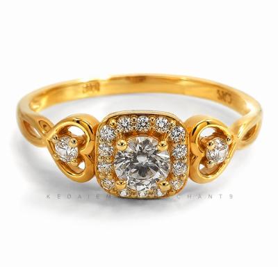 Merchant9 Cincin Emas Permata White 9161 Cera