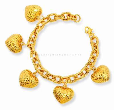 Merchant9 Rantai Tangan Sauh Dimensi Gantung Love L:0.7CM