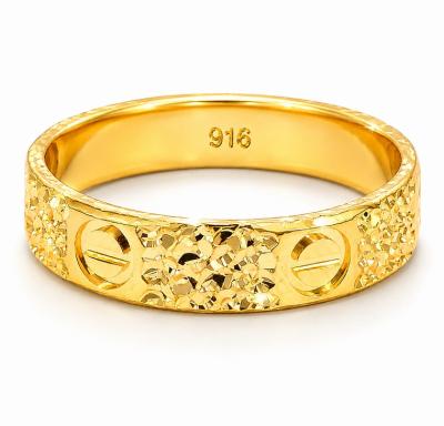 Merchant9 Cincin Emas Belah Rotan Ctier Leona L:0.5CM