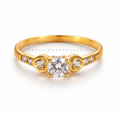 Merchant9 Cincin Emas Permata 916- M6076 solitaire