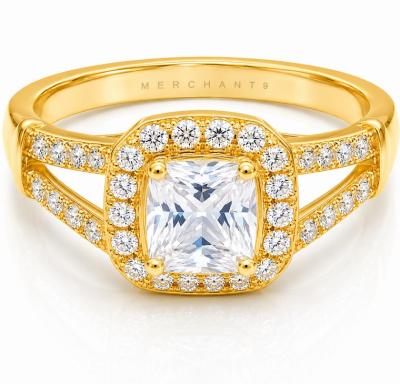 Merchant9 Cincin Emas Permata Cera CR9133 Double Layer White