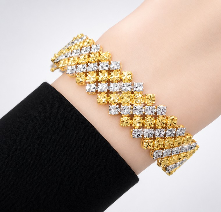 Merchant9 Gelang LOUISE Diamond Cut 5 Layer 2C L:1.5CM