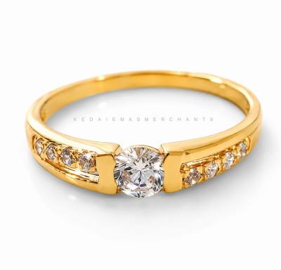 Merchant9 Cincin Emas Permata M6501 silang