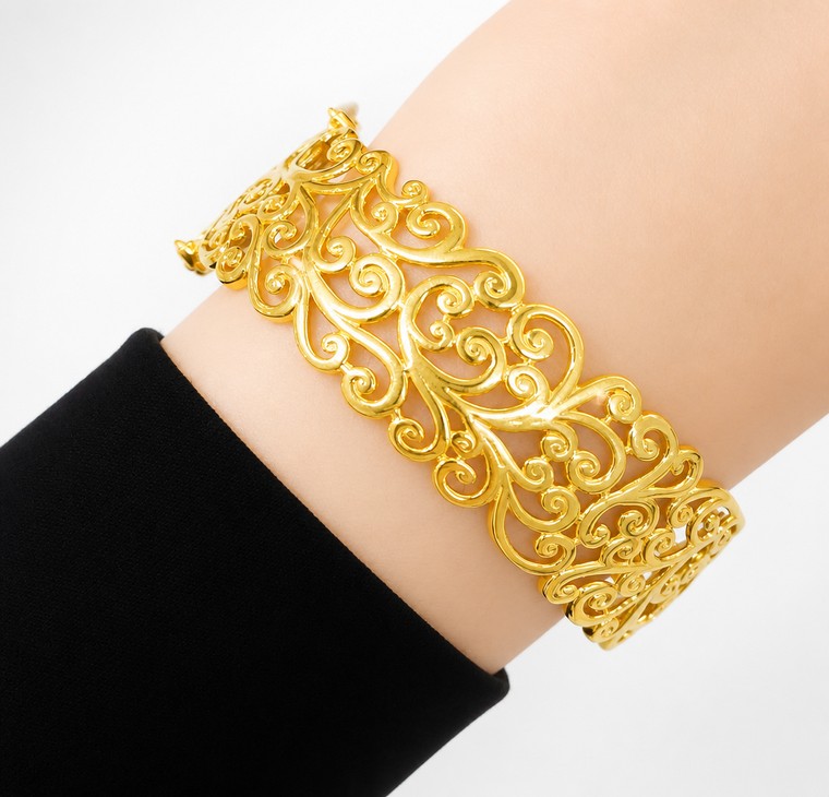 Merchant9 Gelang Klasik Kerawang L:1.8CM