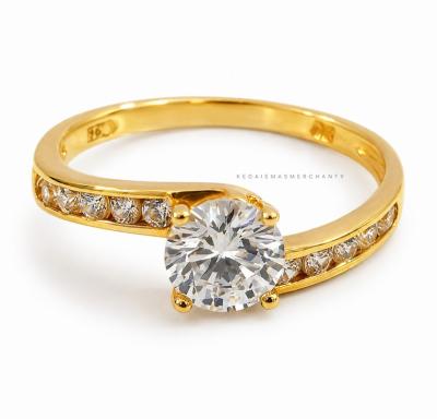 Merchant9 Cincin Emas Permata Cera Solitaire S9055