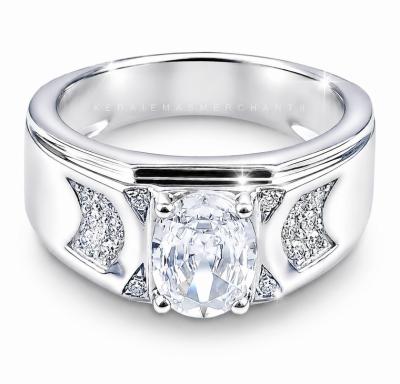 Merchant9 Cincin Perak Batu Putih CPWHMS