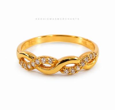 Merchant9 Cincin Emas Permata S9162 6687 Infinity Minimalist