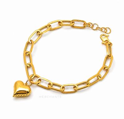 Merchant9 Rantai Tangan Paperclip Choker Love L:0.6CM