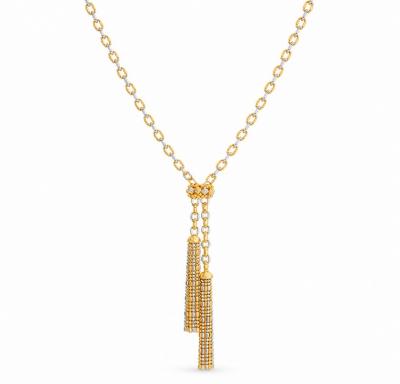 Merchant9 Rantai Leher THURAYA Choker Sauh Buluh Boba Fringe 2C