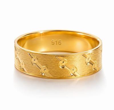 Merchant9 Cincin Emas Belah Rotan Line Dot