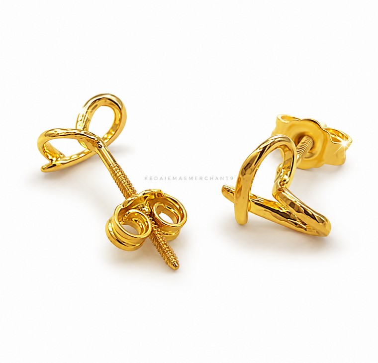 Merchant9 Subang Skrew Love L:0.7CM