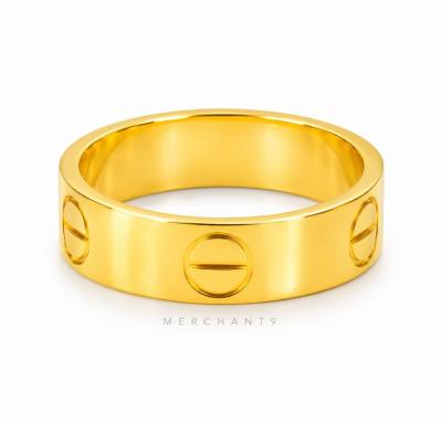 Merchant9 Cincin Emas Belah Rotan Ctier L:0.6CM