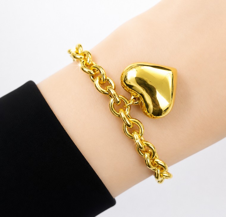 Merchant9 Rantai Tangan Kendi  Love Gantung L:0.5CM
