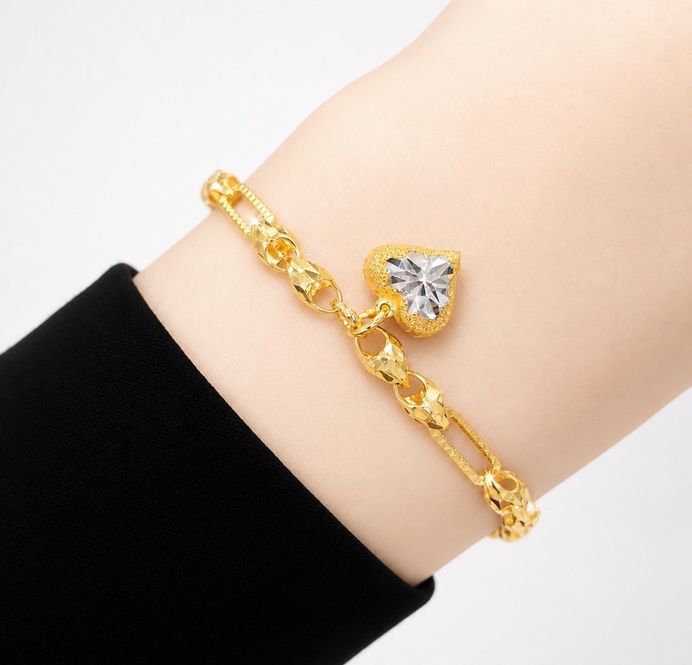 Merchant9 Rantai Tangan Choker Siput Paperclip Love II 2C L:0.35CM