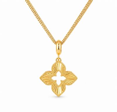 Merchant9 Loket Fleur Full Gold L:1.5CM
