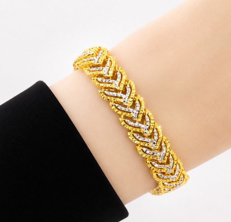 Merchant9 Rantai Tangan Tocang Mermaid Chrome L:1CM