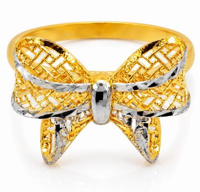 Merchant9 Cincin Emas Ribbon Kerawang 2C L:1CM
