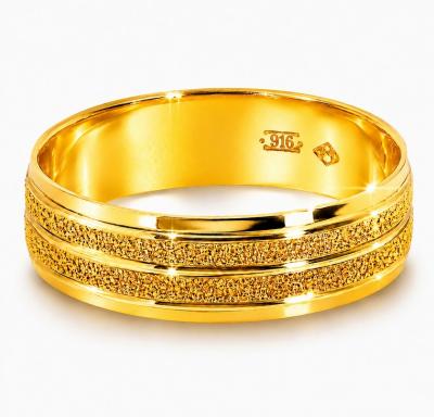 Merchant9 Cincin Emas Belah Rotan Line Pasir L:0.5CM