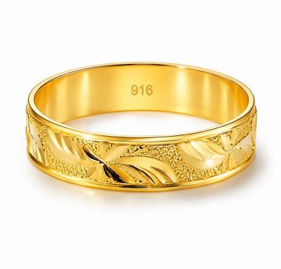 Merchant9 Cincin Emas Belah Rotan Star Wave L:0.45CM