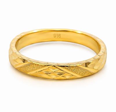 Merchant9 Cincin Emas Belah Rotan Pasir Dimensi L:0.3CM