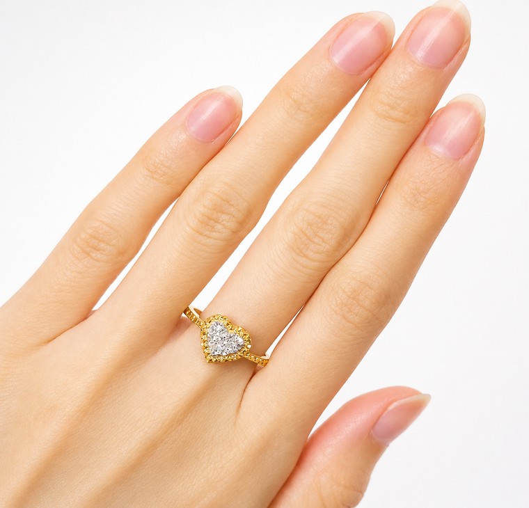 Merchant9 Cincin Emas Love Diamond Cut 2C