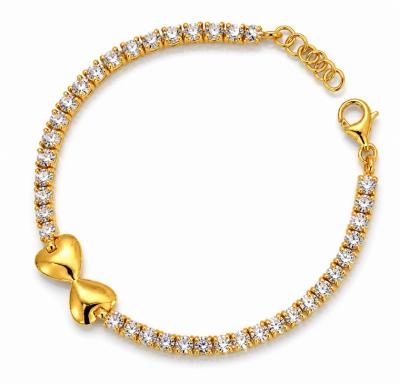 Merchant9 Rantai Tangan LOUISE Diamond Cut Double Love L:1CM